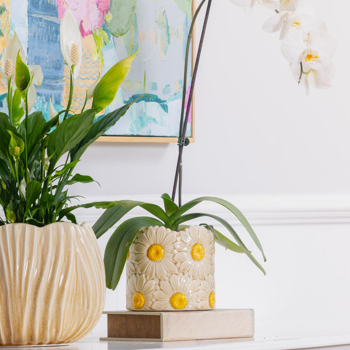 Daisy Cylinder Pot