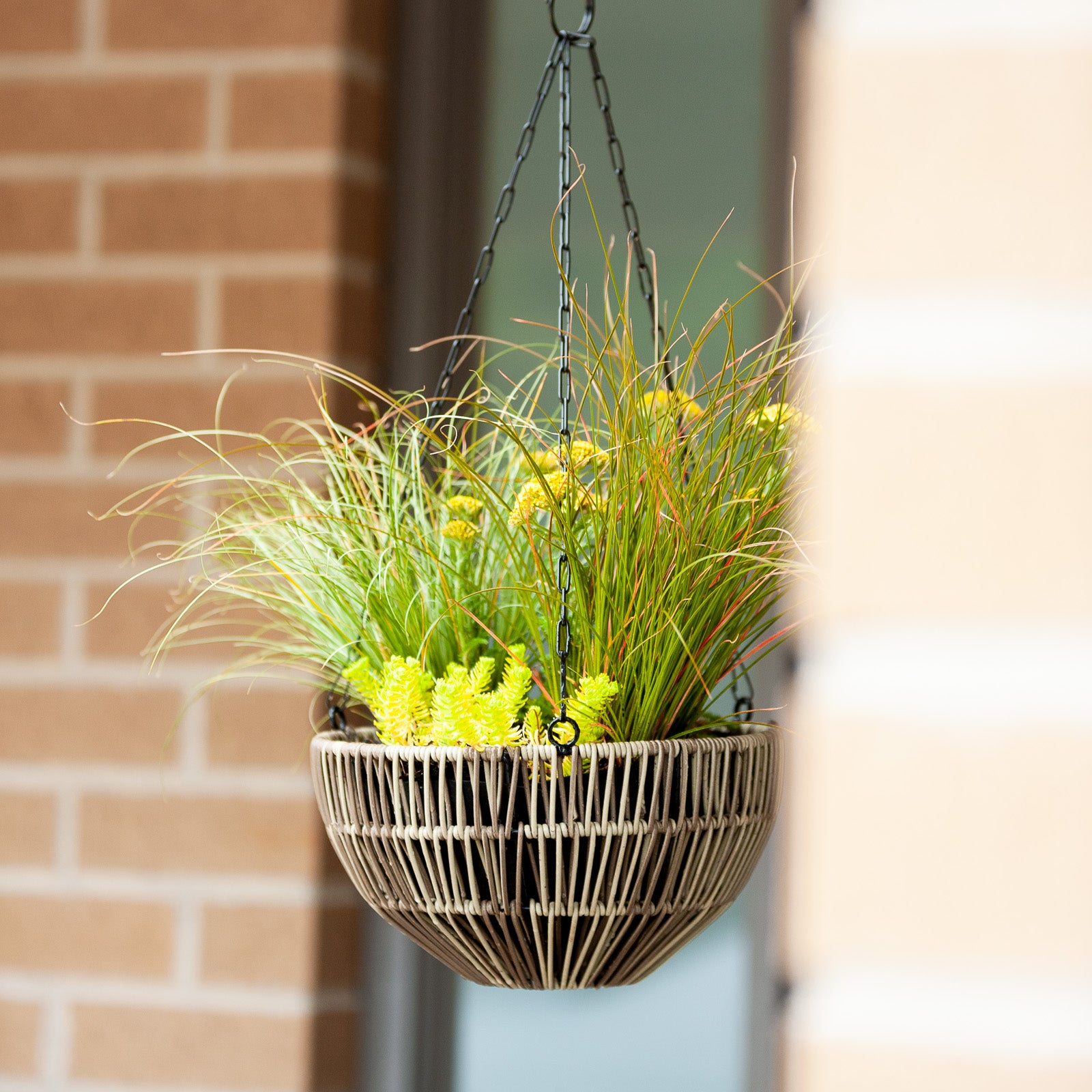 wicker hanging plant baskets Rattan Hanging Basket – Northcote Pottery