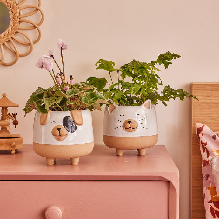 Happy Cat Ornamental Pot
