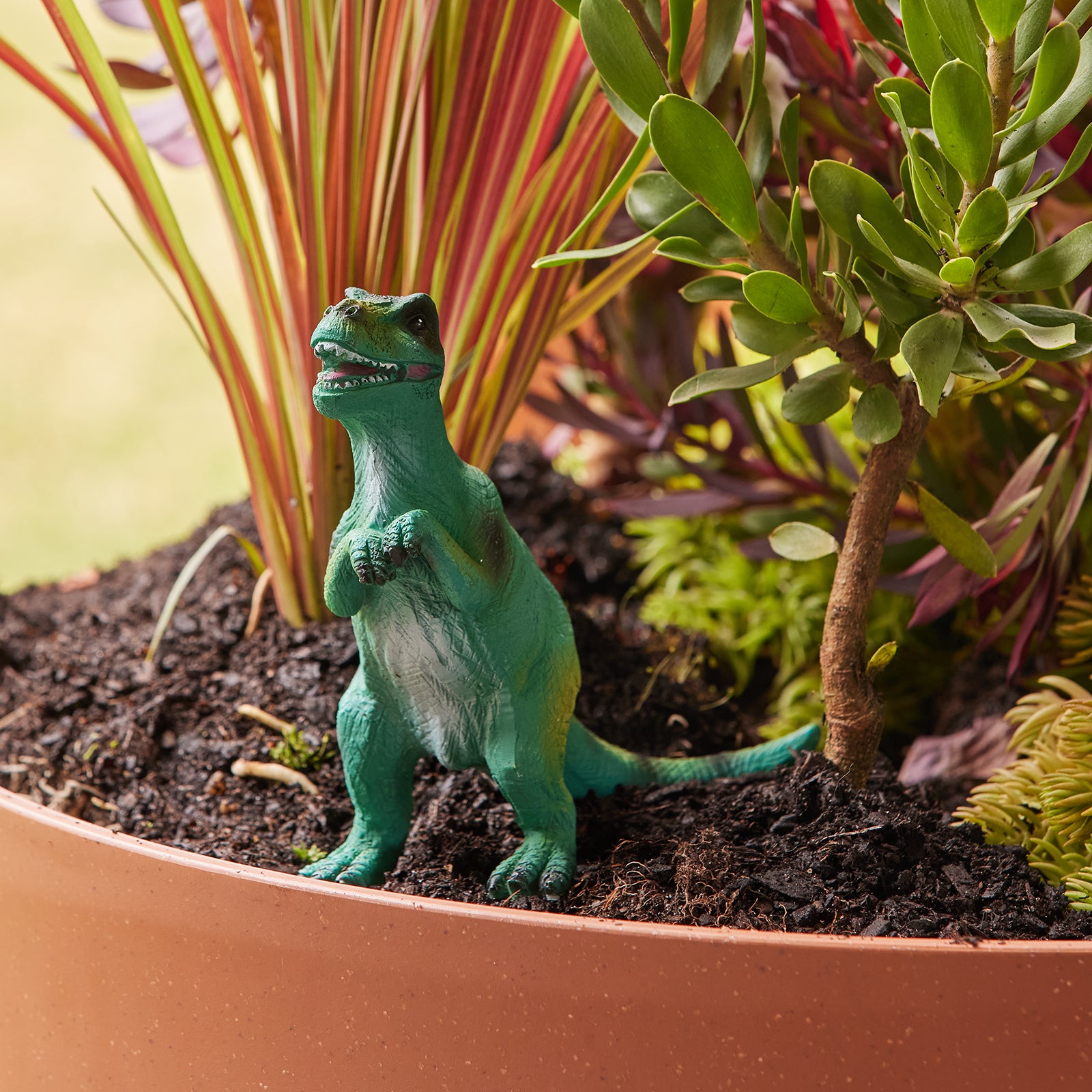 t rex plant pot T-Rex Dinosaur Statue – Northcote Pottery