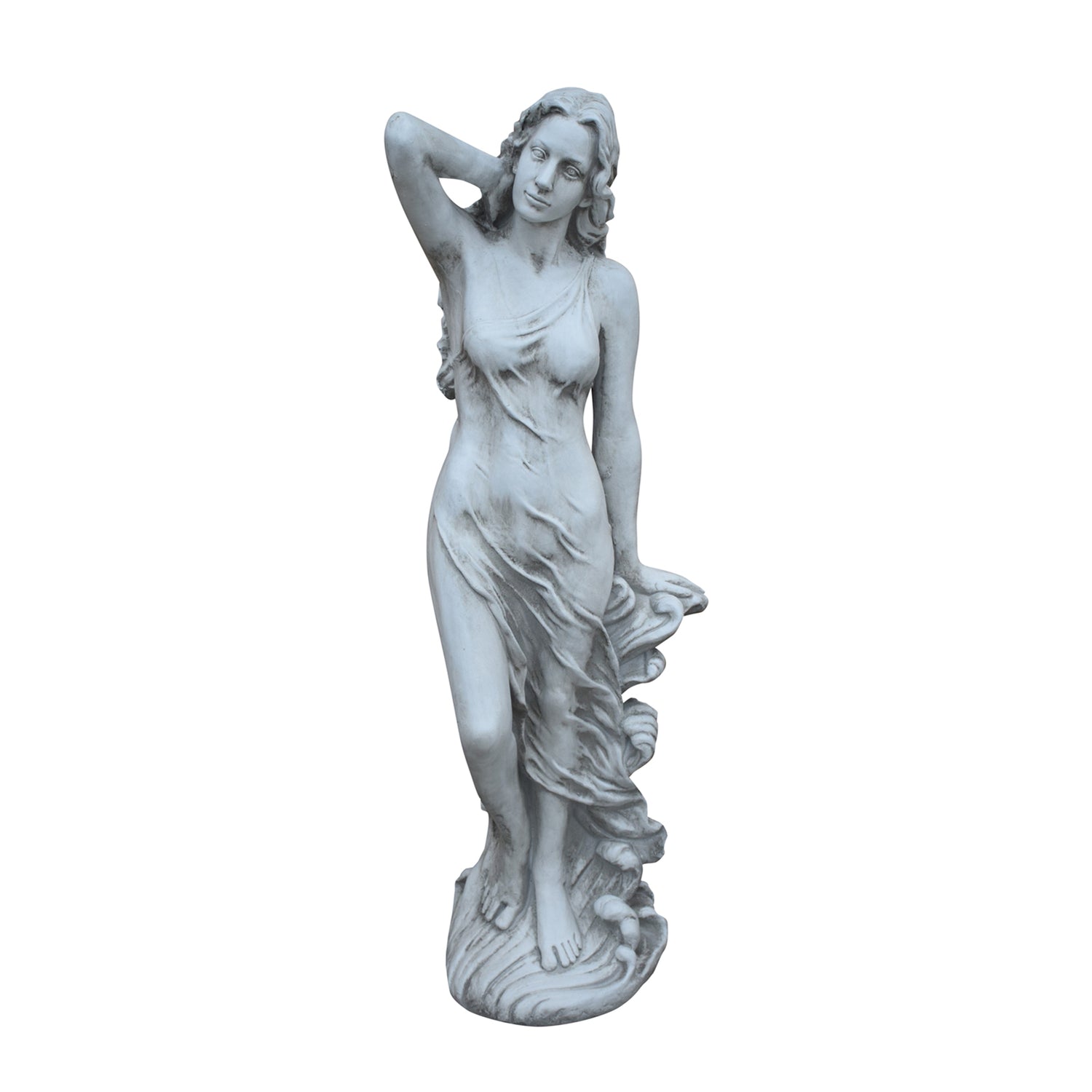 Tall Lady on Wave Statue
