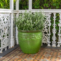 Studded Glazed Pot