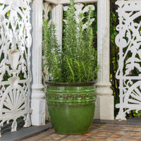 Studded Glazed Pot