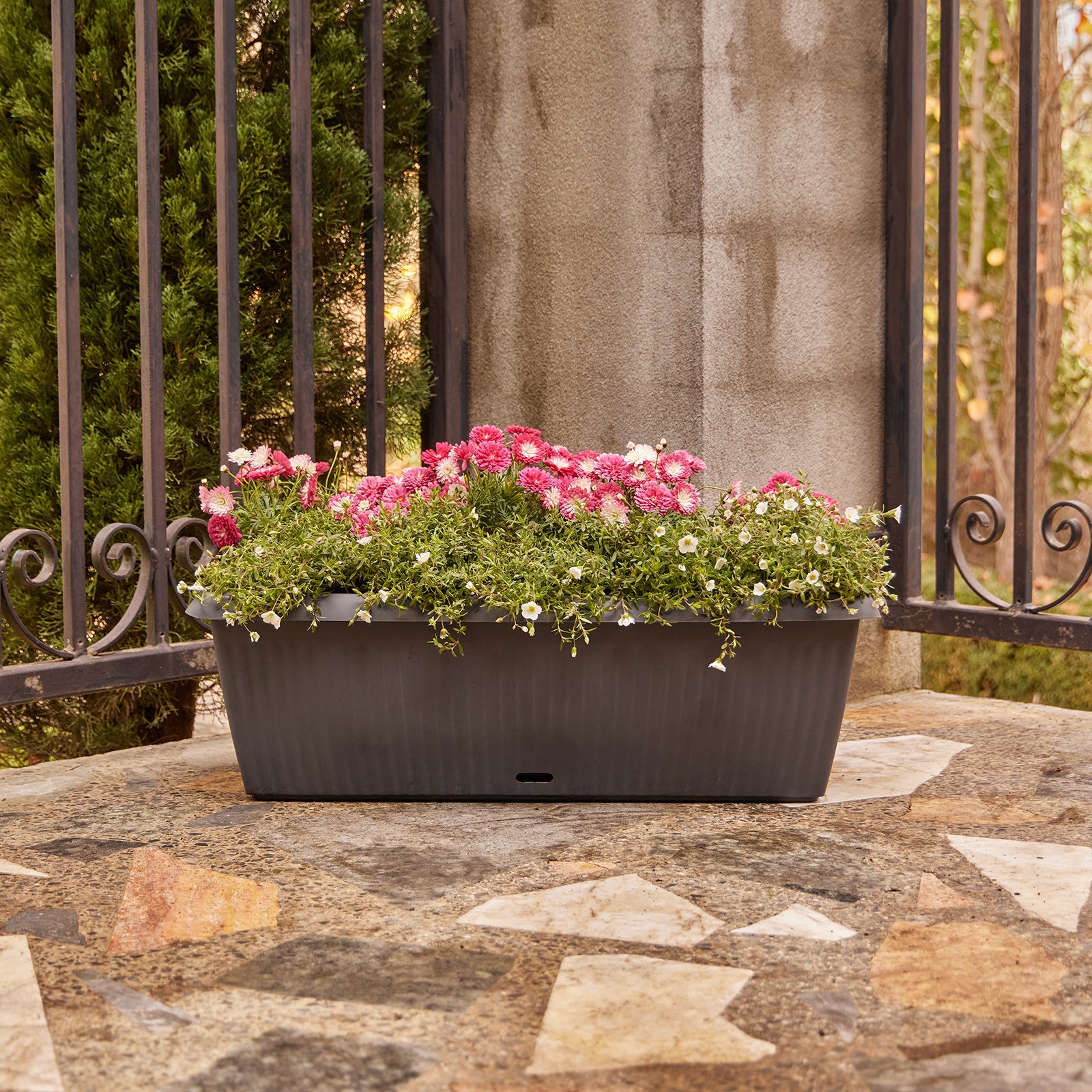 trough planter self watering Ribbed Self-Watering Trough – Northcote Pottery