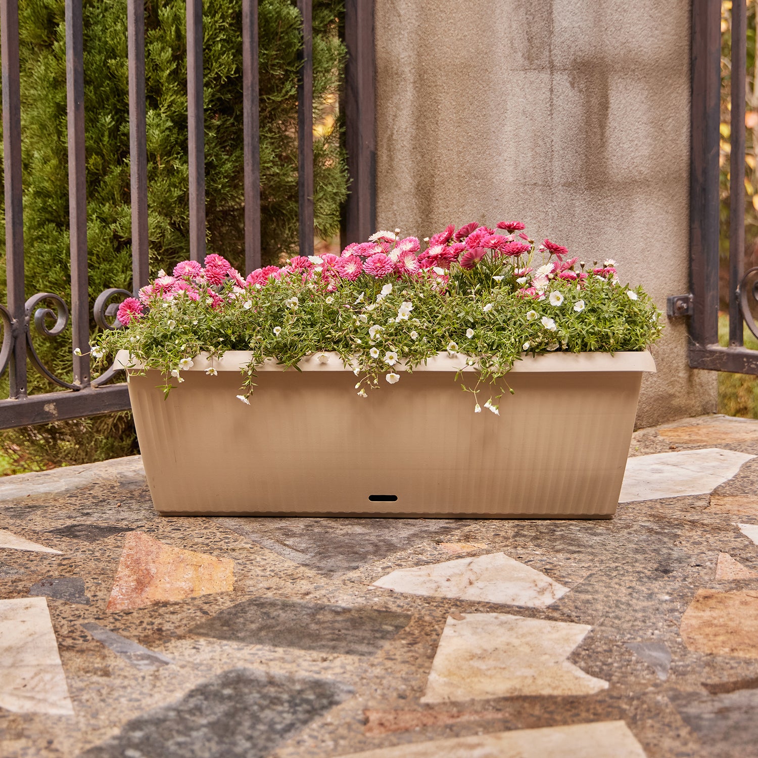 Ribbed Self-Watering Trough