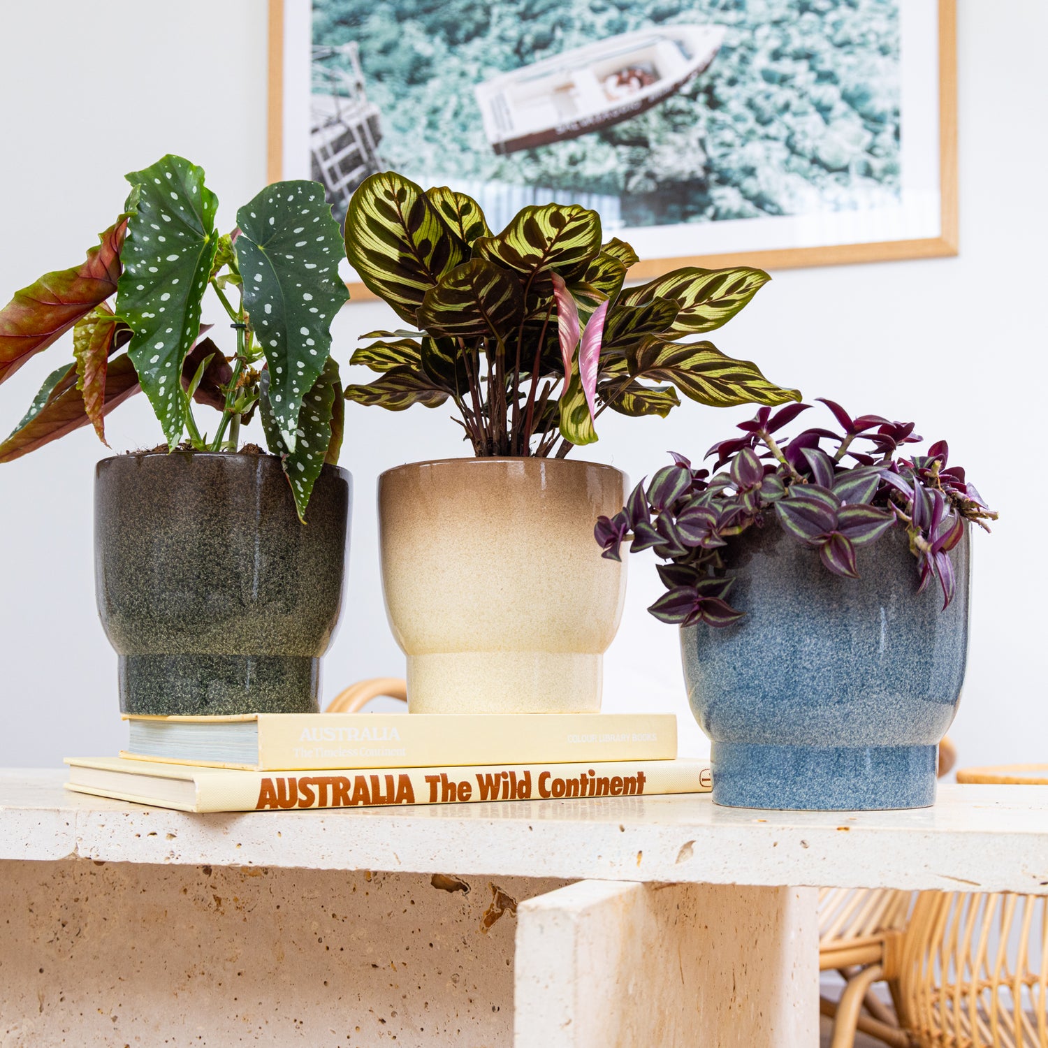 Ombre Pedestal Pot