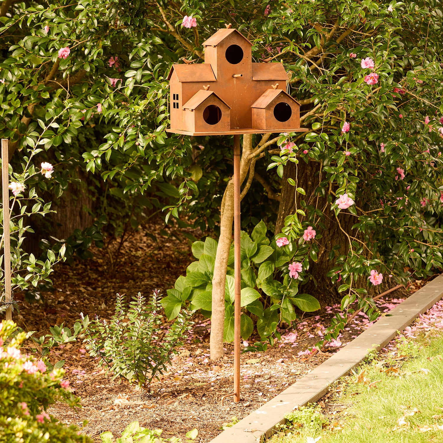 Garden Stake Bird House