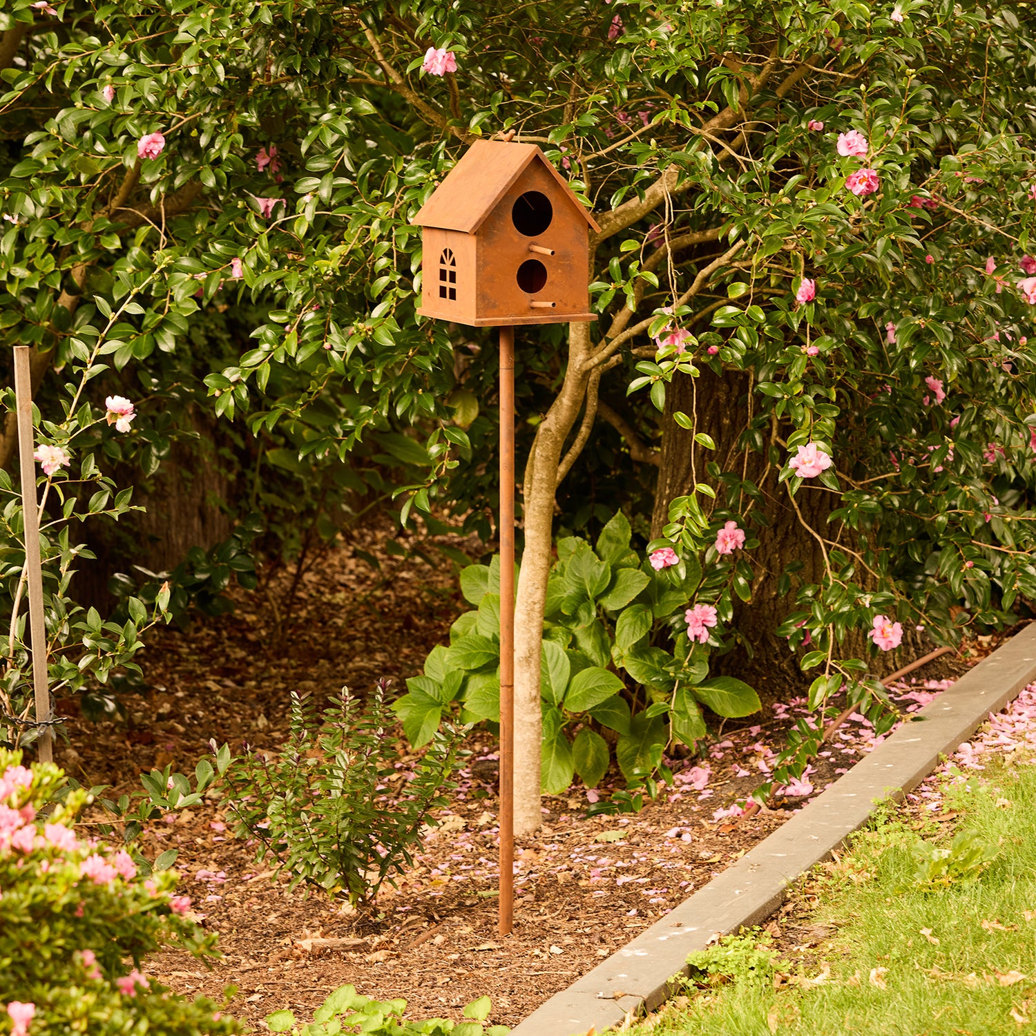 Garden Stake Bird House