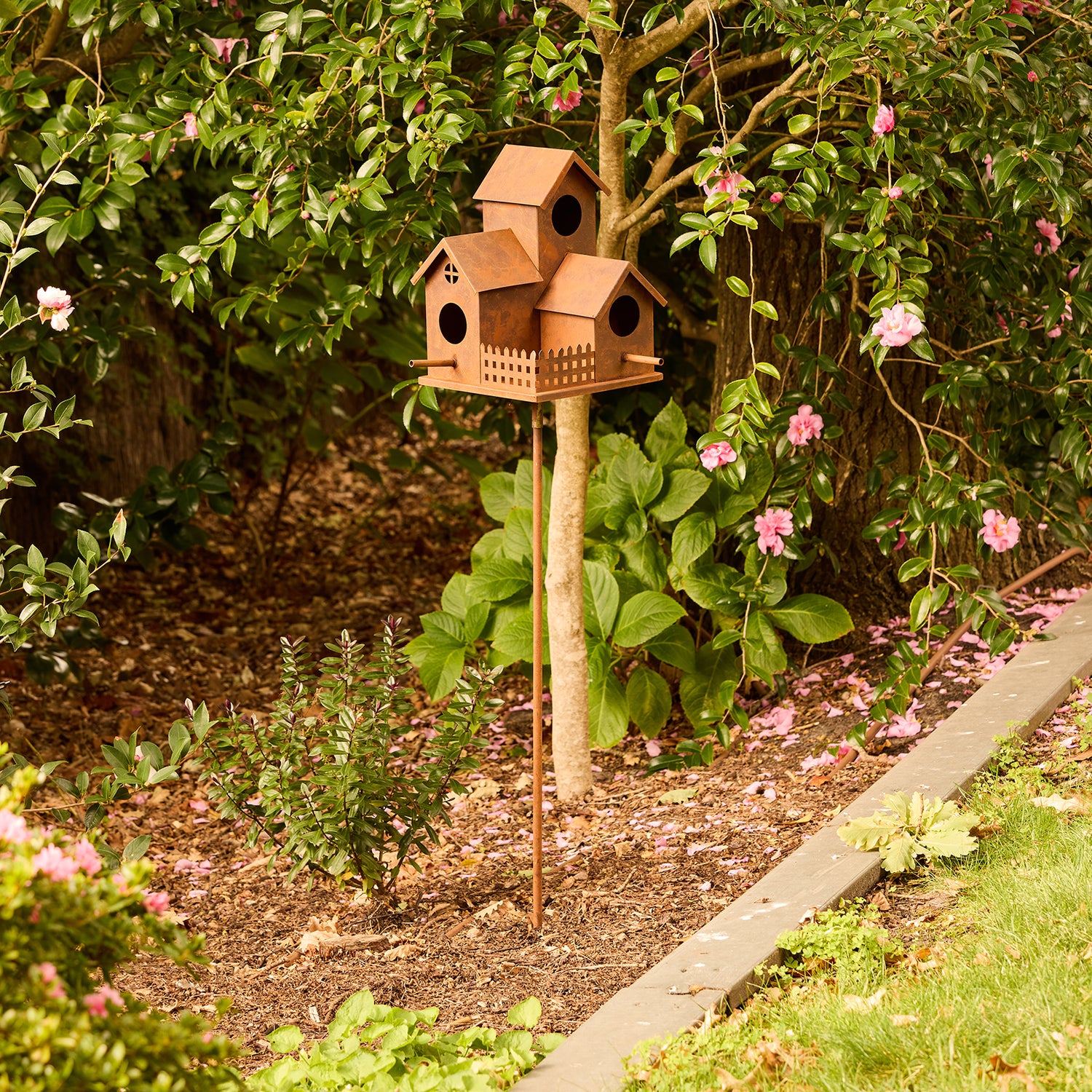 Garden Stake Bird House