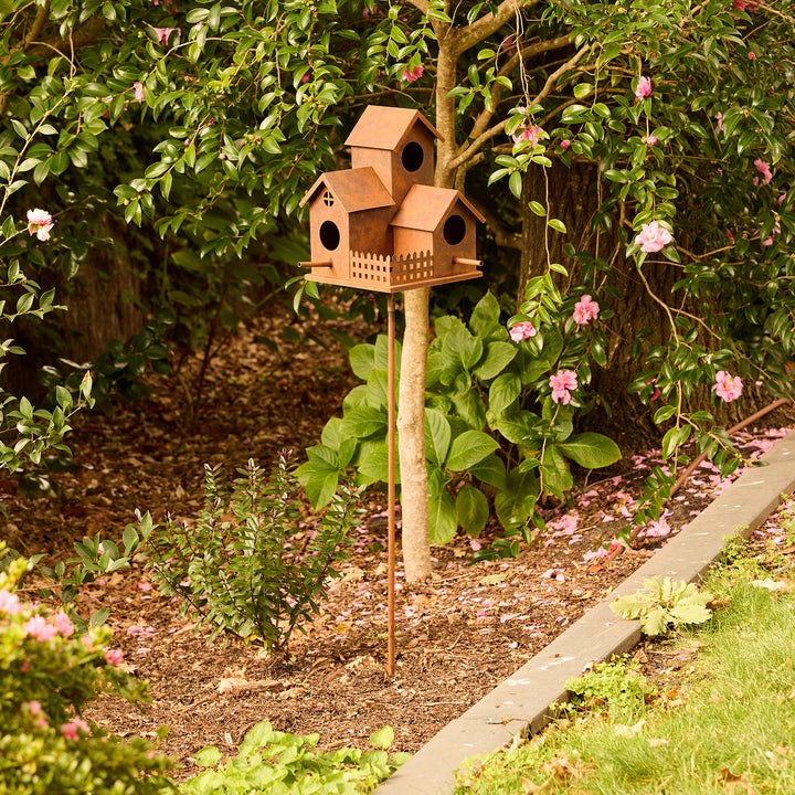 Garden Stake Bird House