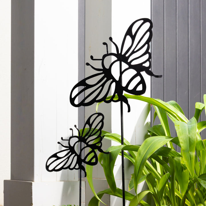 Bee Decorative Metal Garden Stake