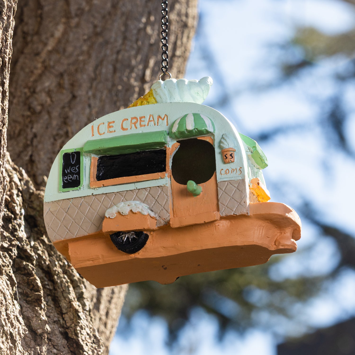 Ice Cream Van Hanging Bird House