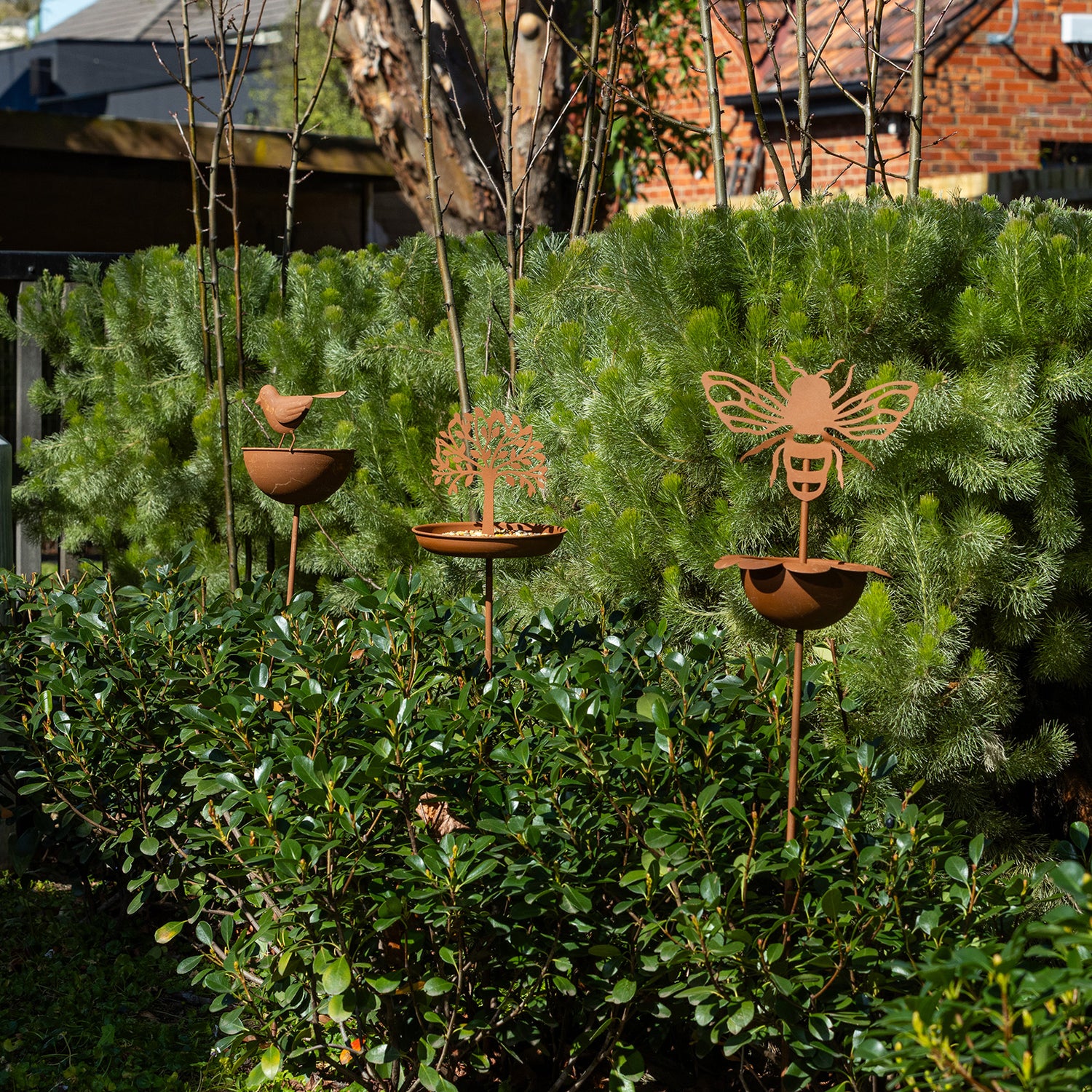 Garden Stake Bird Feeder