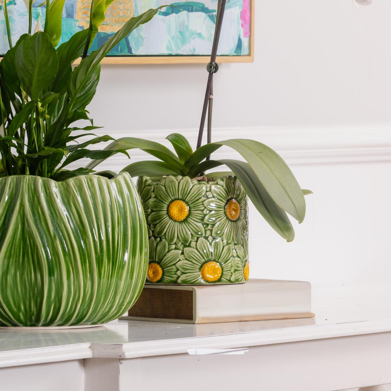 Daisy Cylinder Pot