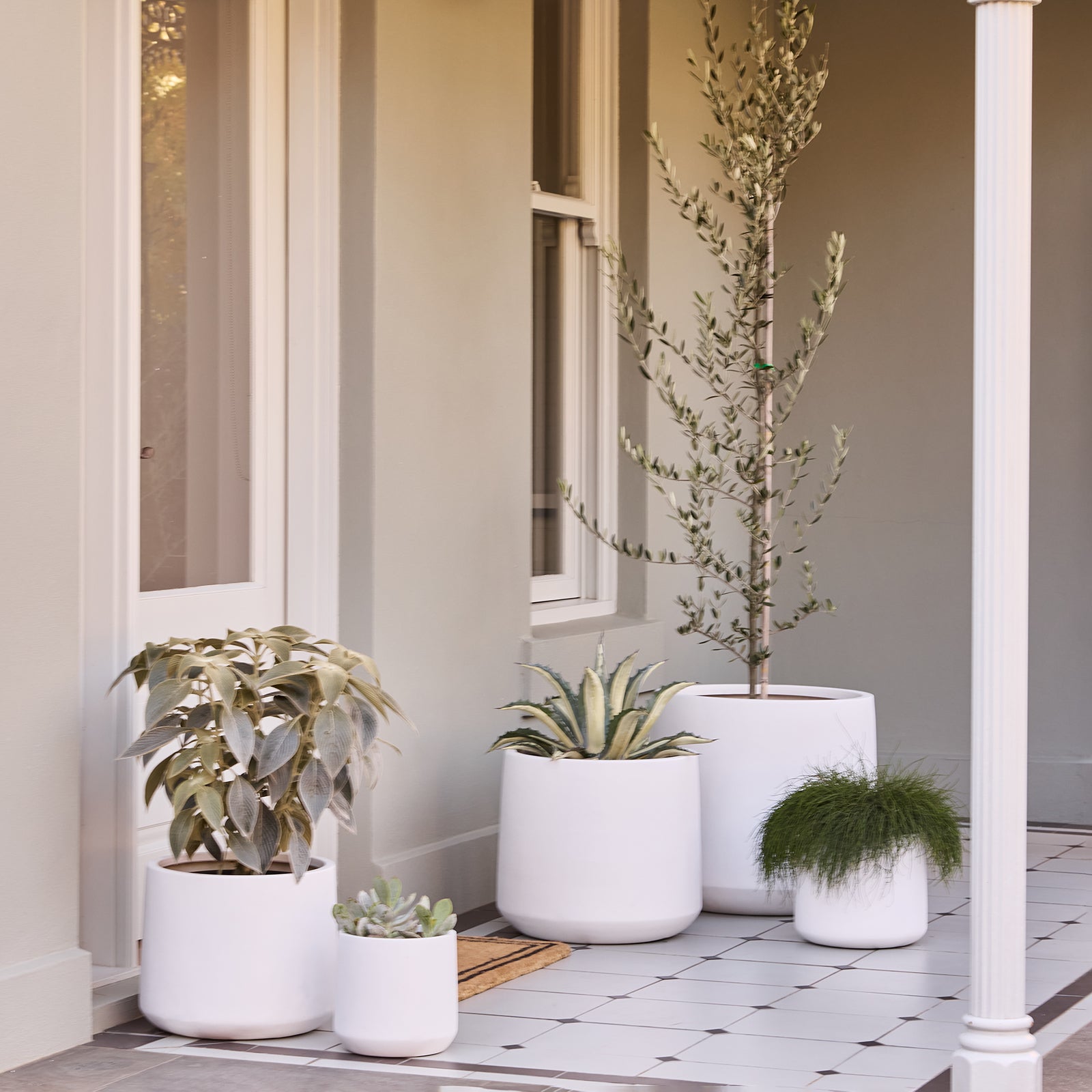 cylinder plant pot Modstone Cylinder Pot – Northcote Pottery