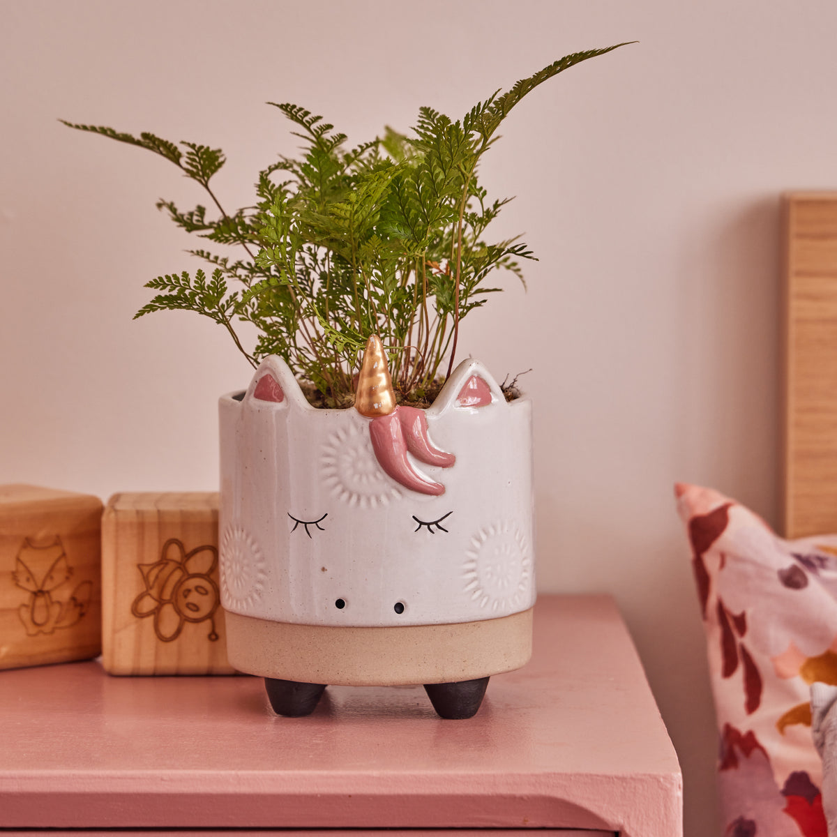 unicorn succulent pot Unicorn Ornamental Pot – Northcote Pottery
