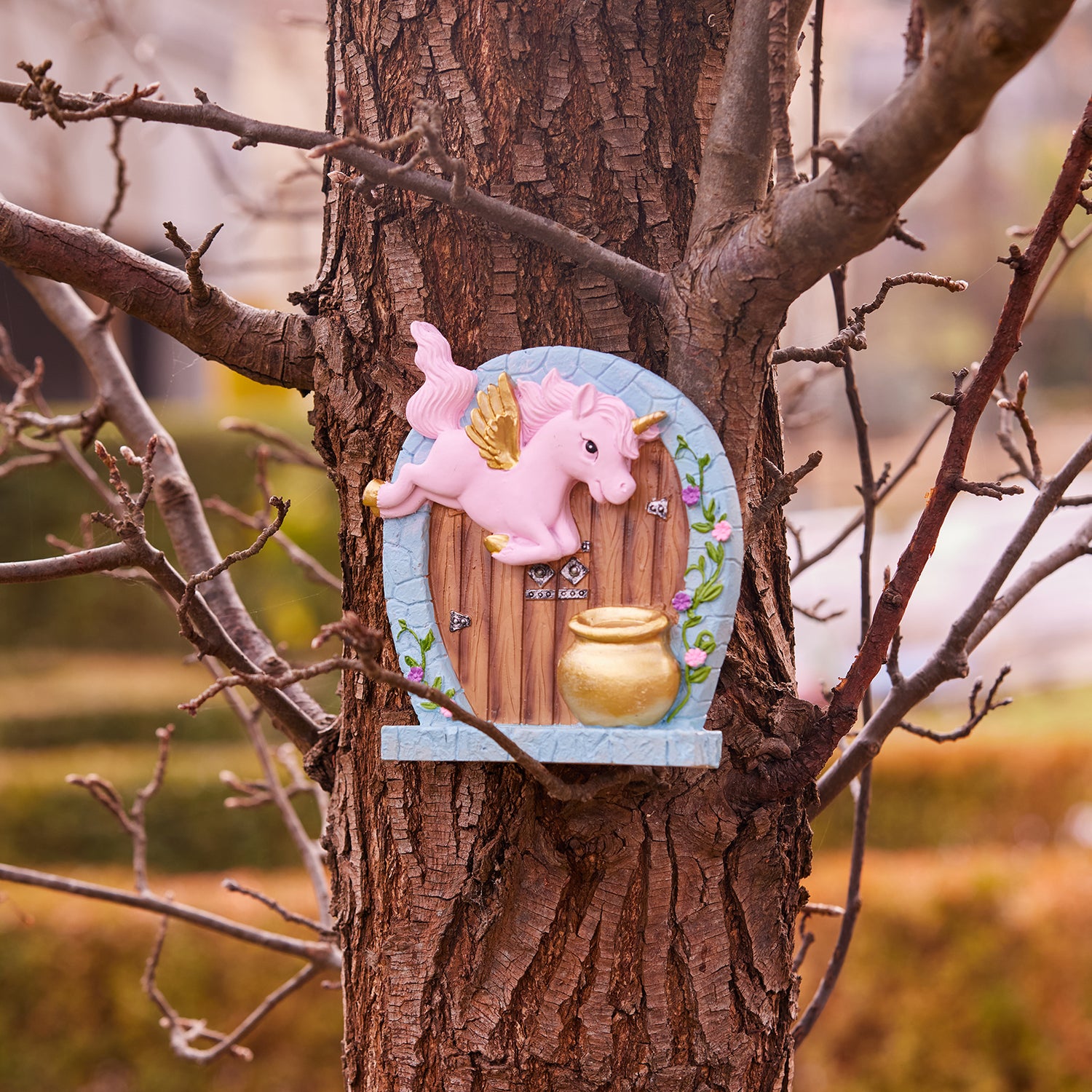 Unicorn Door Statue