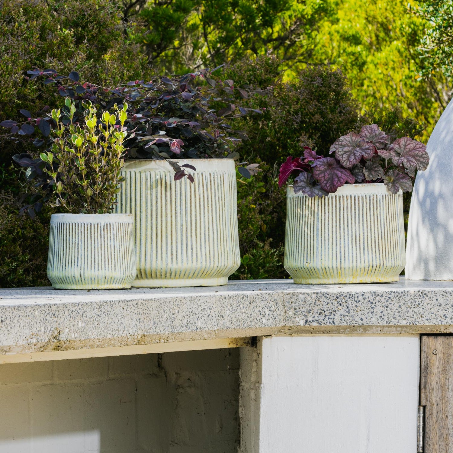 Kora Fluted Cylinder Pot
