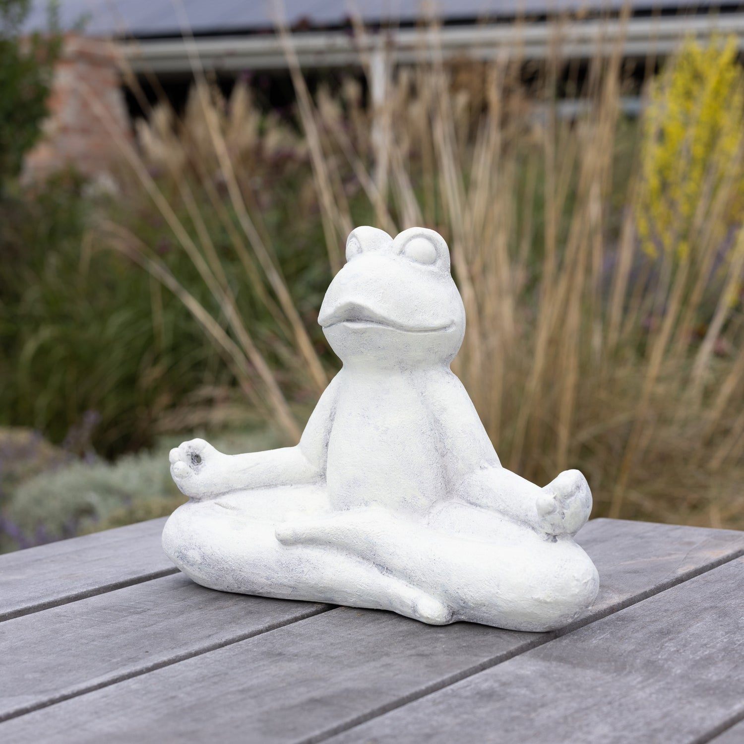 Yoga Frog Statue