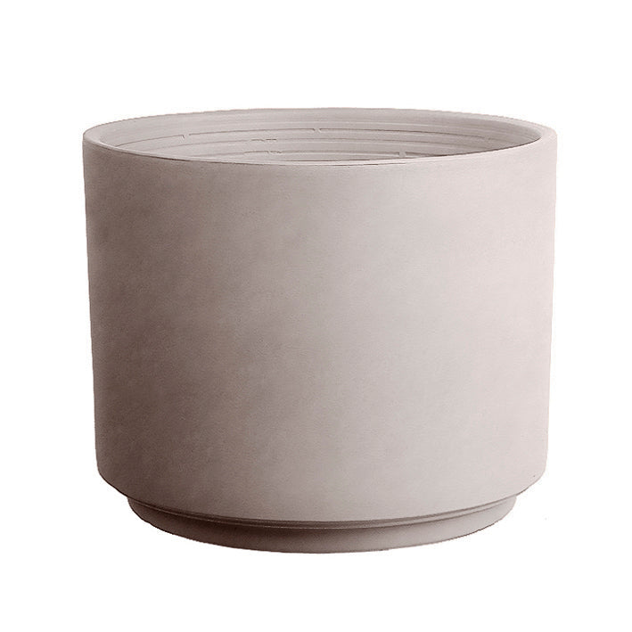 Italian Greige Cylinder Pot